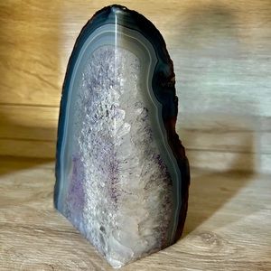 Agate book end